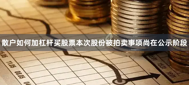 散户如何加杠杆买股票本次股份被拍卖事项尚在公示阶段
